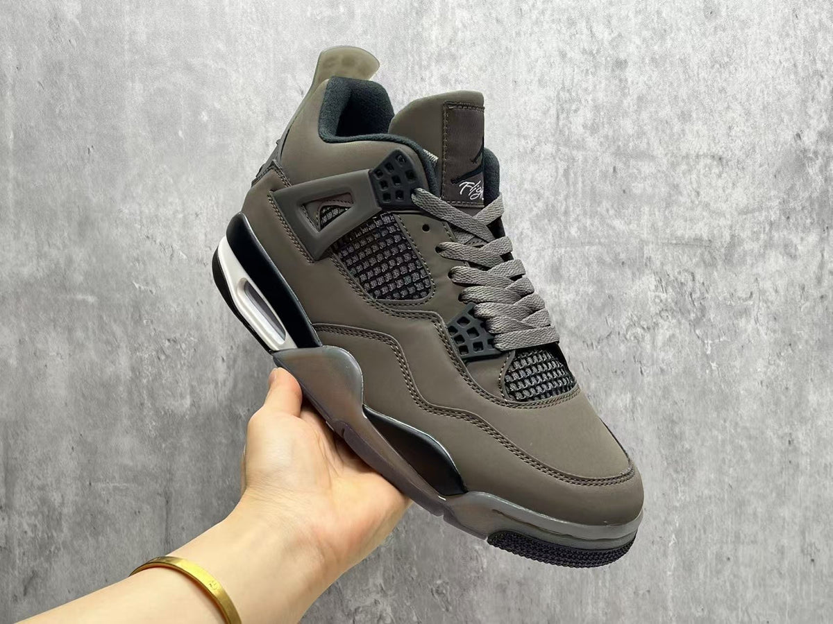 Air Jordan 4 Retro Cave-Stone Taupe & Black Sneakers | 36–47.5