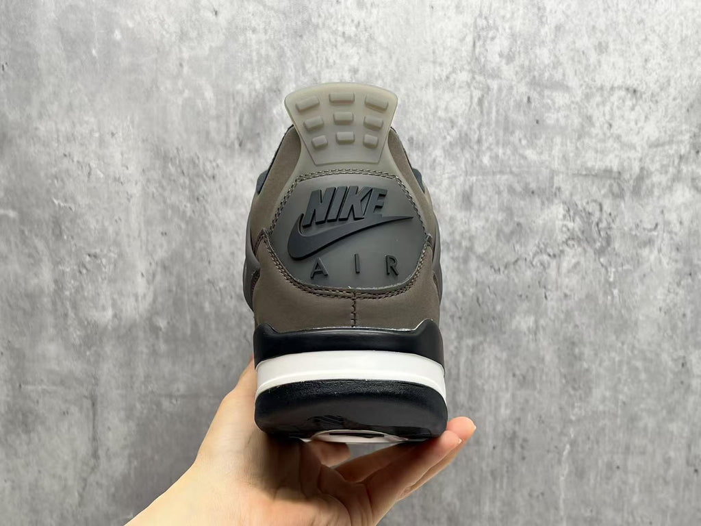 Air Jordan 4 Retro Cave-Stone Taupe & Black Sneakers | 36–47.5