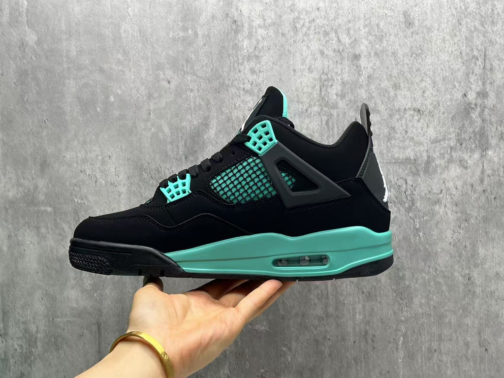 Air Jordan 4 Retro Tiffany Black & Mint Green Sneakers | 36–47.5