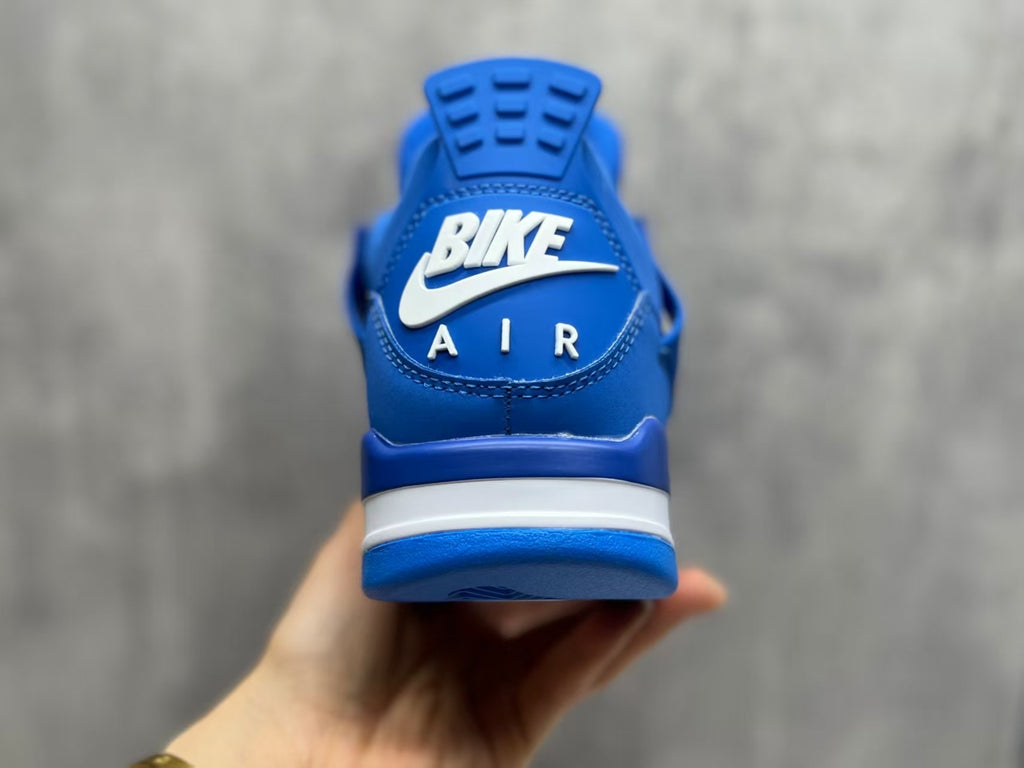 Air Jordan 4 Retro Motorsport Blue & White Sneakers | 36–47.5