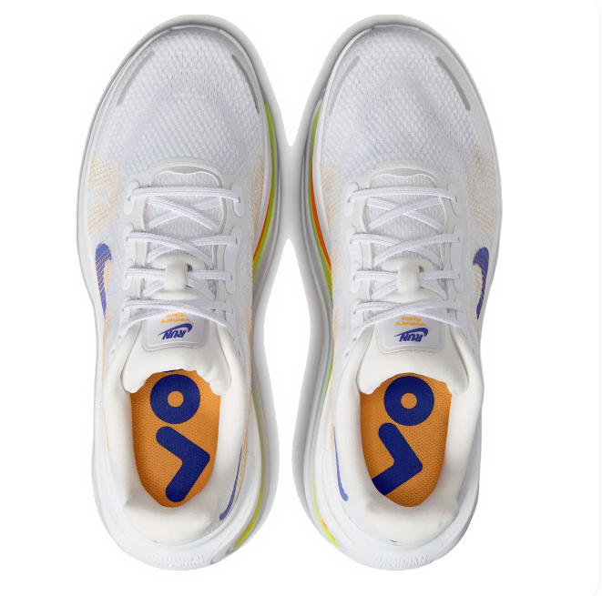 Nike Vomero Premium - White with Blue & Orange Accents (230)