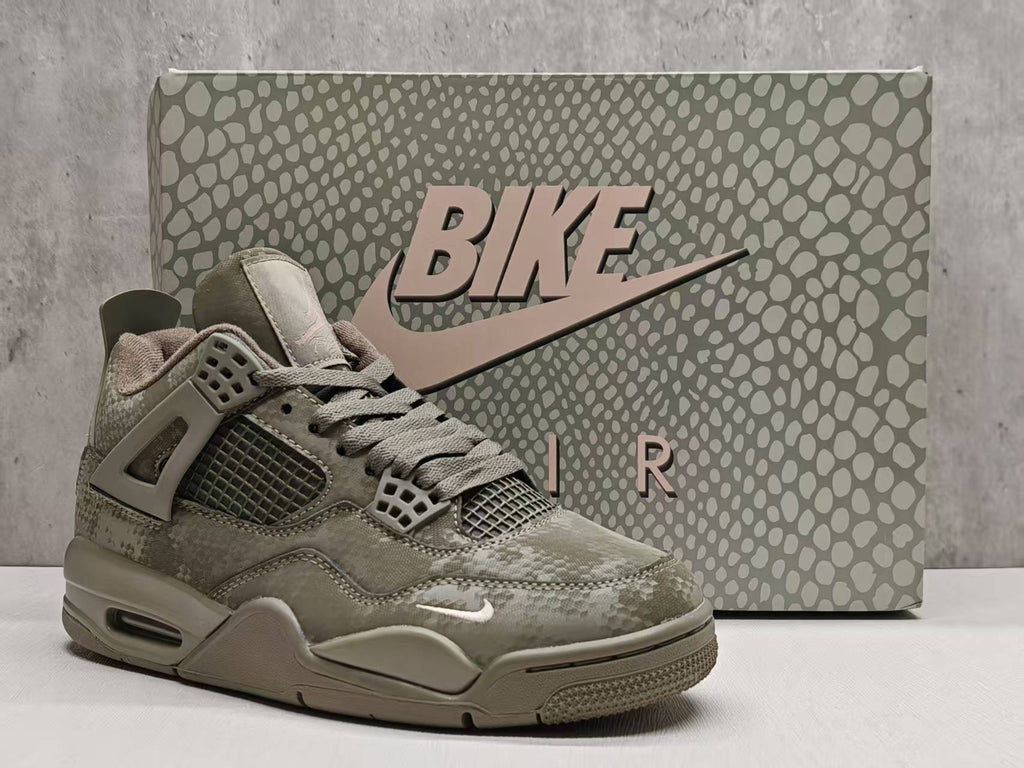 Air Jordan 4 Retro Military Mamba Custom Olive & Black Sneakers | 36–47.5