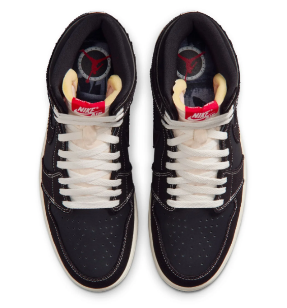 Air Jordan 1 Retro High OG 'Flight Club' Black/University Red-Sail (185)