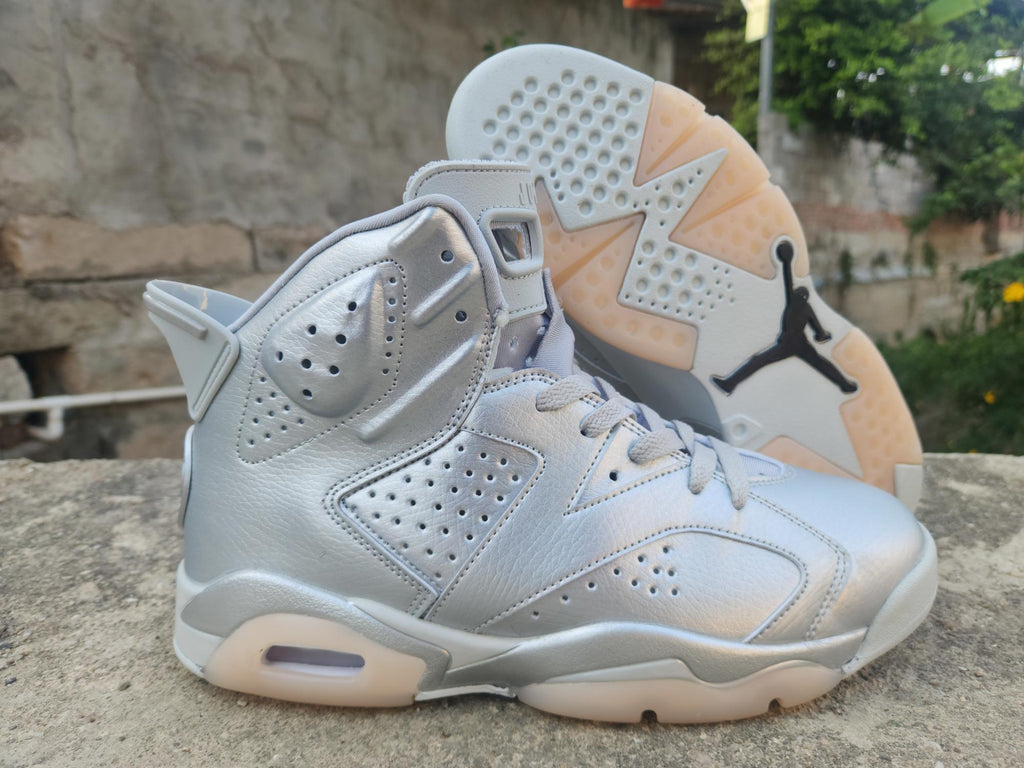 Air Jordan 6 Metallic Silver Sneakers | 36–47