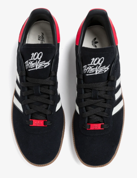 adidas Originals Palos Hills | Black, White & Red ($130)