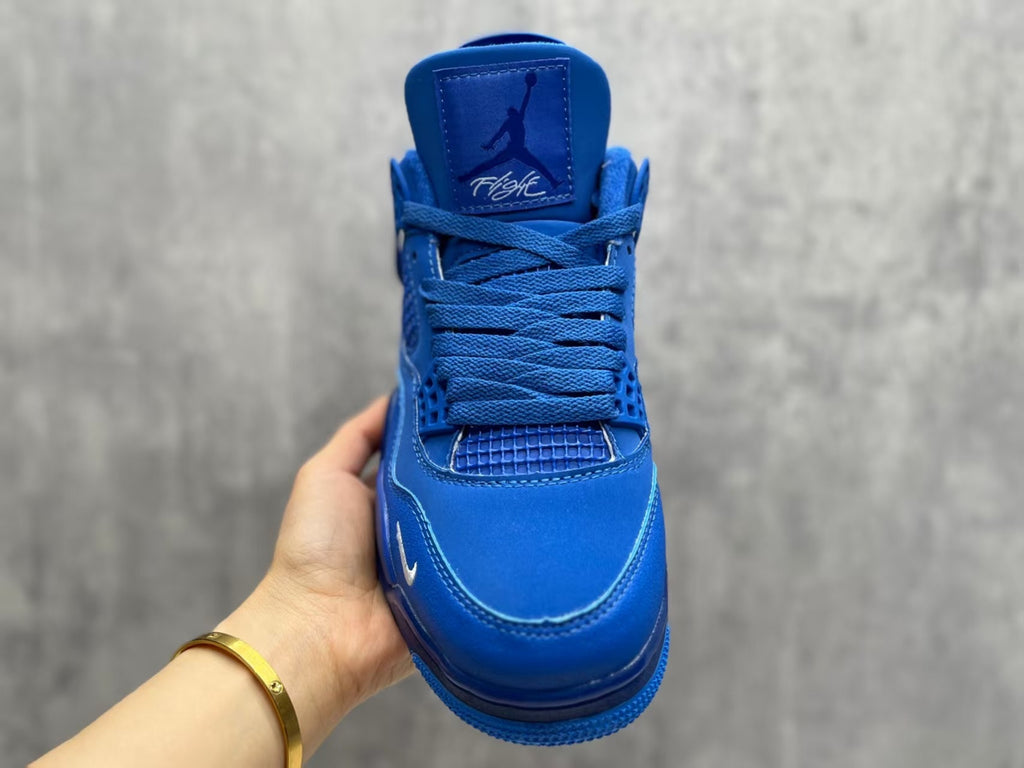 Air Jordan 4 Retro Motorsport Blue & White Sneakers | 36–47.5