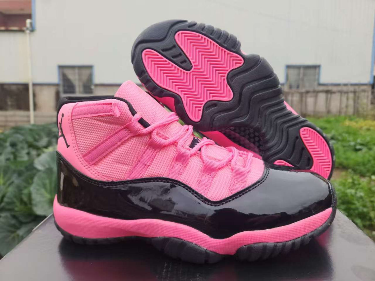 Air Jordan 11 Retro Black & Pink Sneakers | 36–47