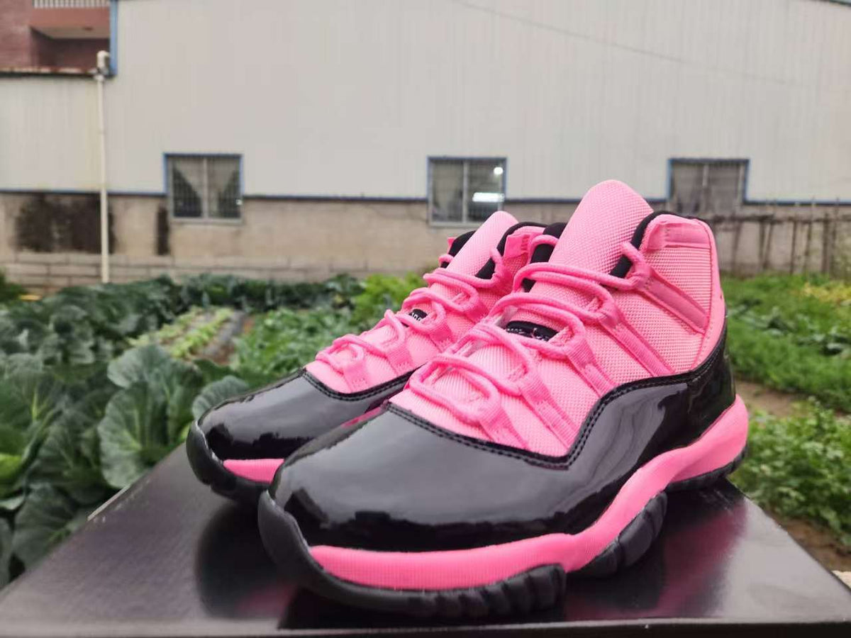 Air Jordan 11 Retro Black & Pink Sneakers | 36–47
