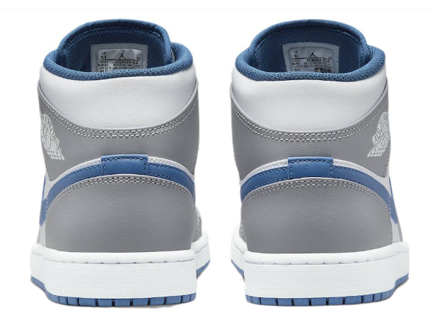 Air Jordan 1 Mid 'Cement Grey True Blue' DQ8426-014 (189)