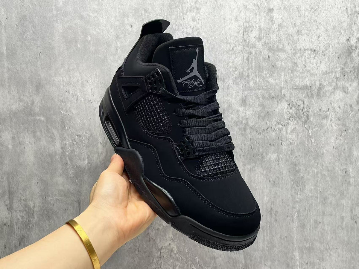 Air Jordan 4 Retro Black Cat All-Black Sneakers | 36–47.5