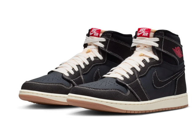Air Jordan 1 Retro High OG 'Flight Club' Black/University Red-Sail (185)