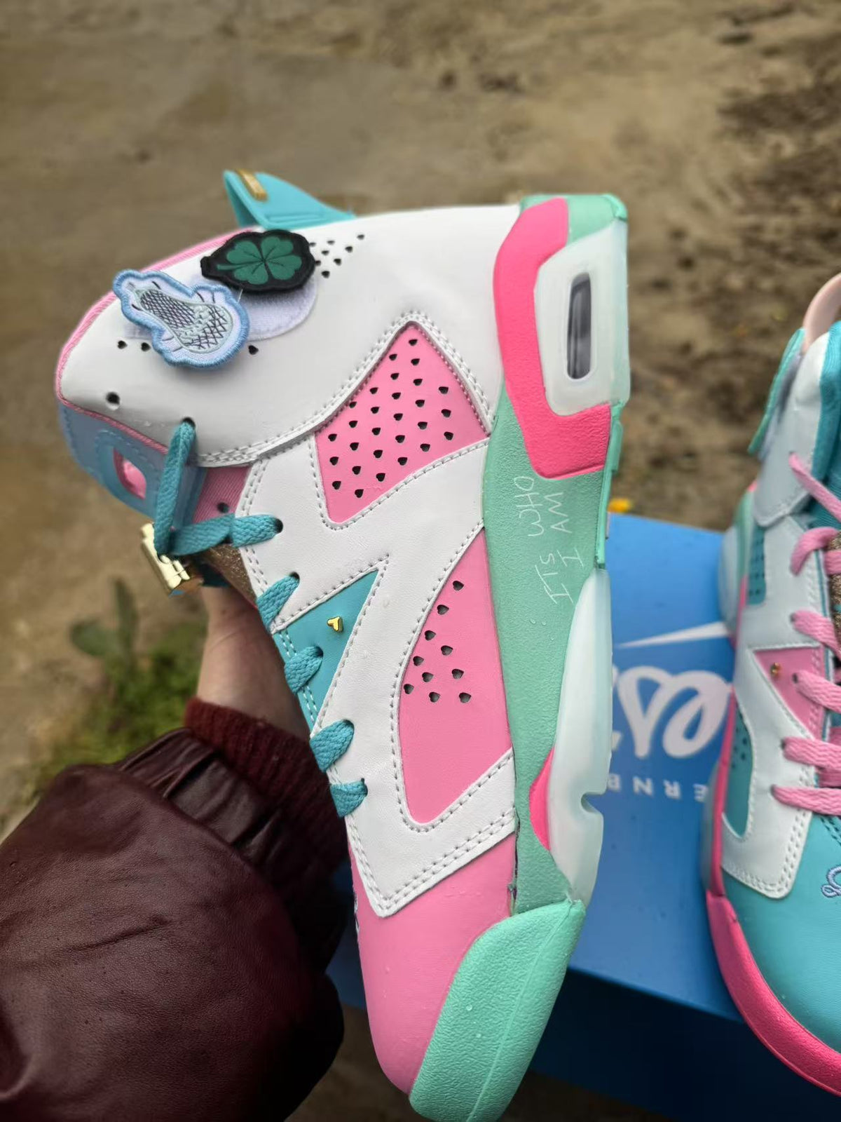 Air Jordan 6 Retro Blue & Pink Mismatched Sneakers | 36–47
