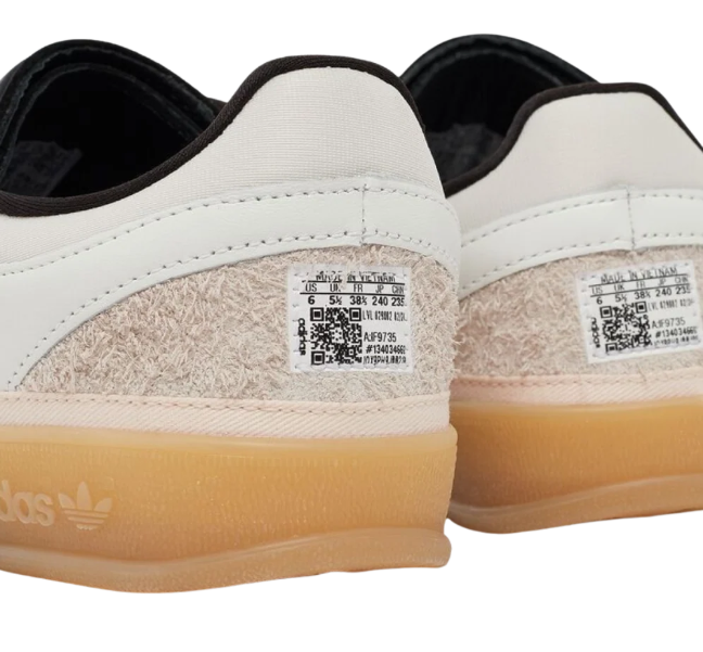 adidas Originals Gazelle Indoor “Benito” | Cream & Black ($160)