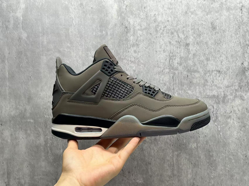 Air Jordan 4 Retro Cave-Stone Taupe & Black Sneakers | 36–47.5