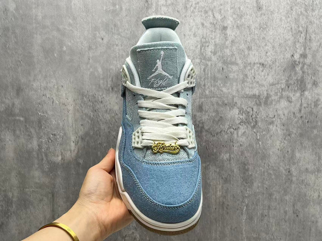 Air Jordan 4 Retro Denim Blue Sneakers | 36–47.5