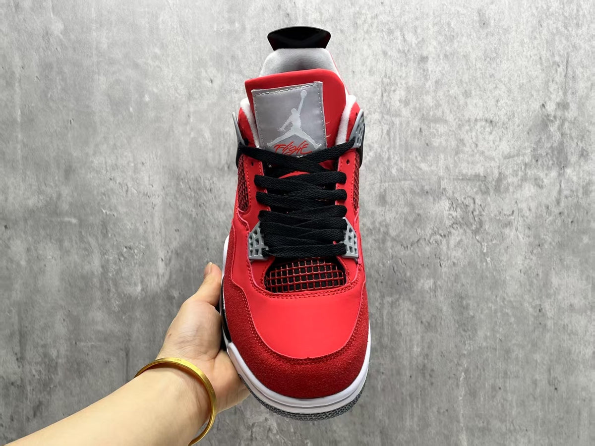 Air Jordan 4 Retro Bulls Red & Black Sneakers | 36–47.5