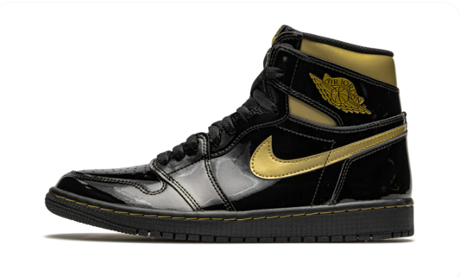 Air Jordan 1 Retro High OG 'Black Metallic Gold' 555088 032 (228)
