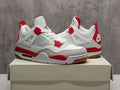 Air Jordan 4 Retro Ruby White & Red Sneakers | 36–47.5