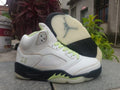 Air Jordan 5 Retro Pale Green White & Black Sneakers | 36–47