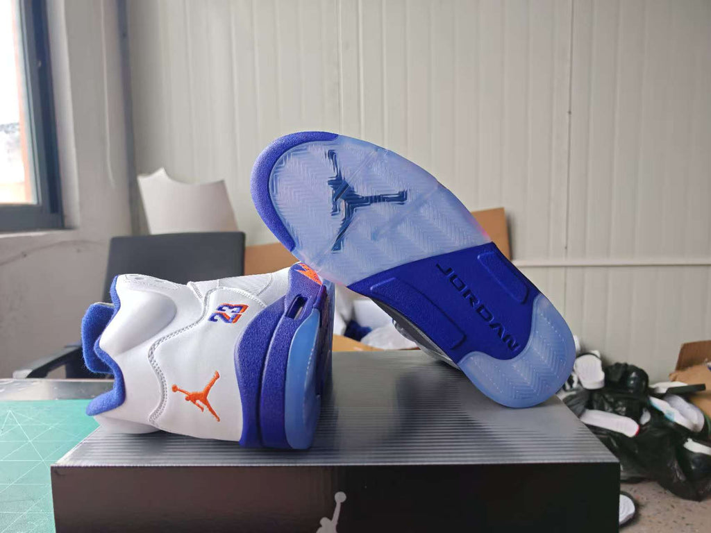 Air Jordan 5 Phoenix Suns White & Purple Sneakers | 36–47